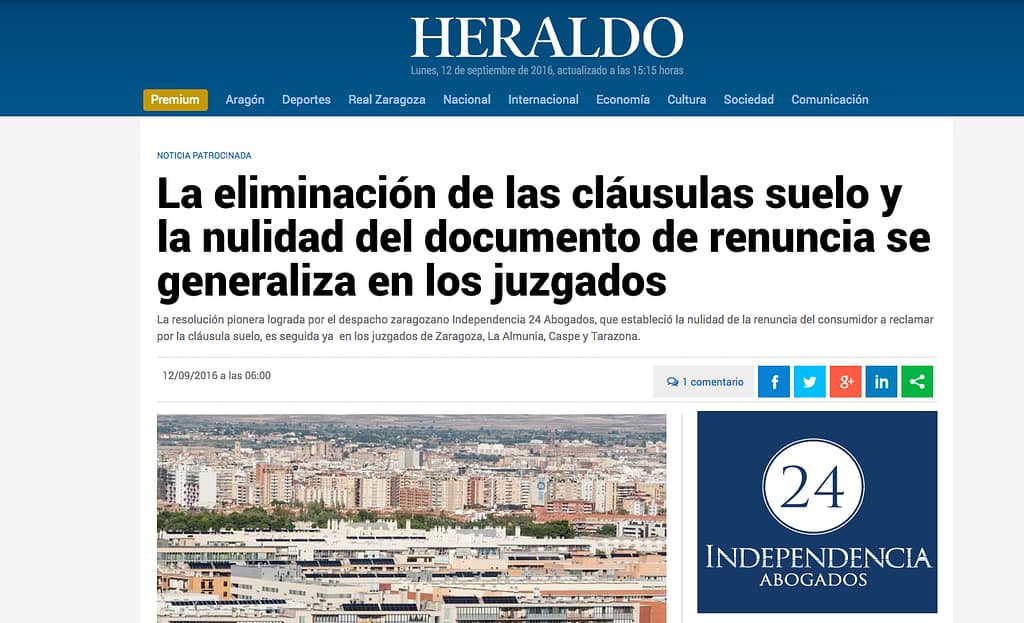Cláusulas Suelo